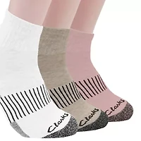 Clarks Womens 6 Pair Low Cut Socks