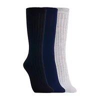 Clarks Womens 3 Pair Crew Socks
