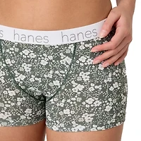 Hanes Originals Ultimate Cotton Stretch Women’s Boyshort Underwear Pack, 3-Pack 45UOBB
