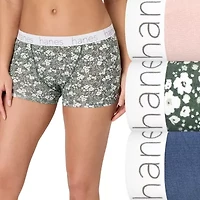 Hanes Originals Ultimate Cotton Stretch Women’s Boyshort Underwear Pack, 3-Pack 45UOBB