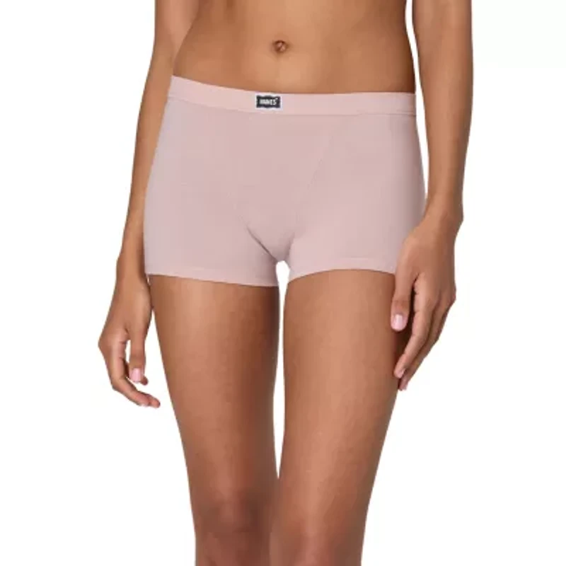 Hanes Womens Average + Full Figure 3 Pack Boxer Briefs 49vohb