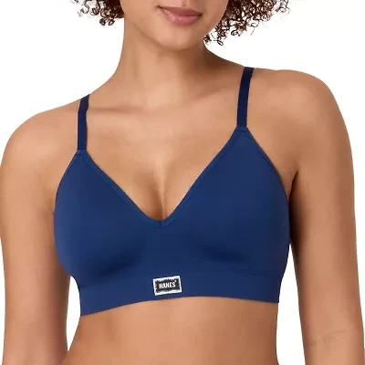 Hanes Womens Seamless Light Support T-Shirt Bralette Dho203