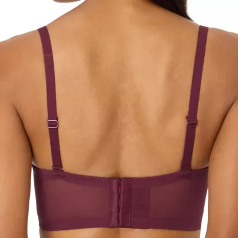 Maidenform Casual Comfort Womens Lace Light Support Longline Wireless Bralette Dm1188