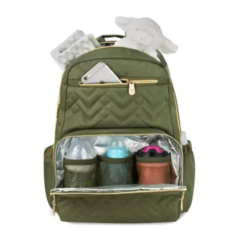 Fisher-Price Adjustable Straps Cell Phone Pocket Diaper Bag