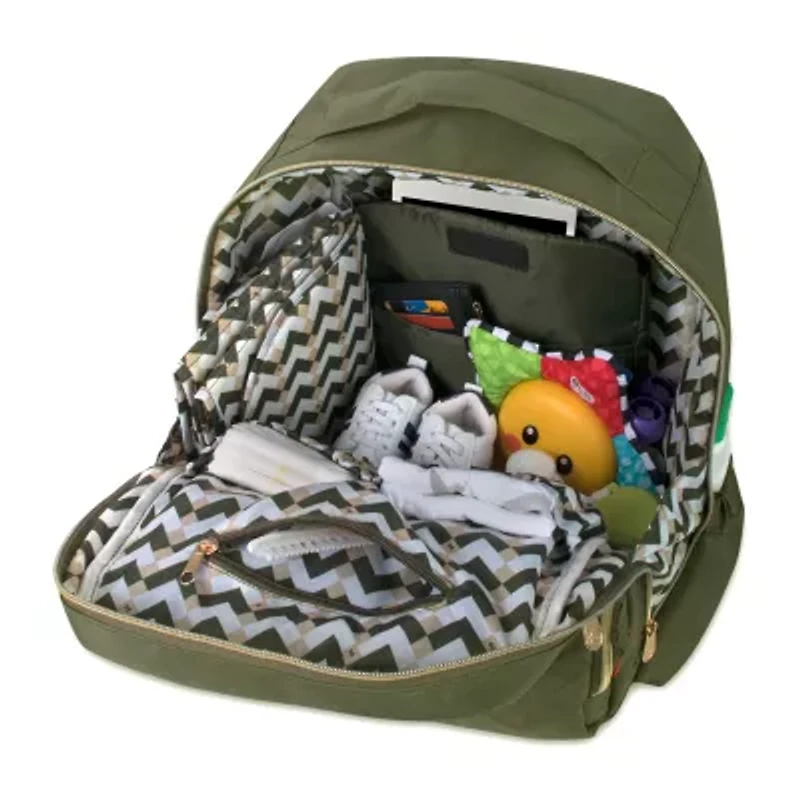 Fisher-Price Adjustable Straps Cell Phone Pocket Diaper Bag