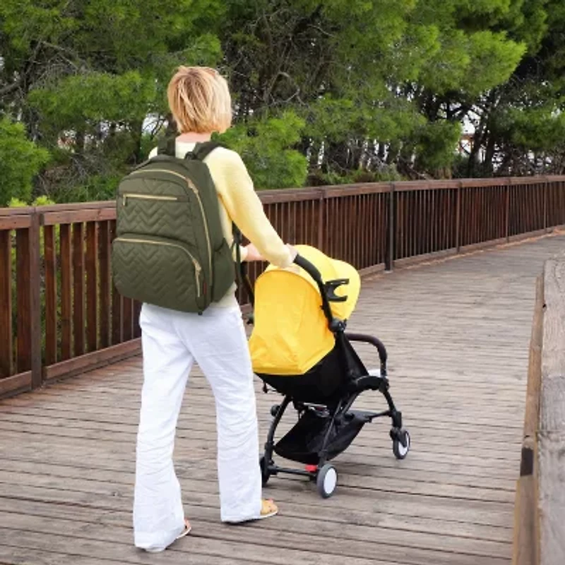 Fisher-Price Adjustable Straps Cell Phone Pocket Diaper Bag
