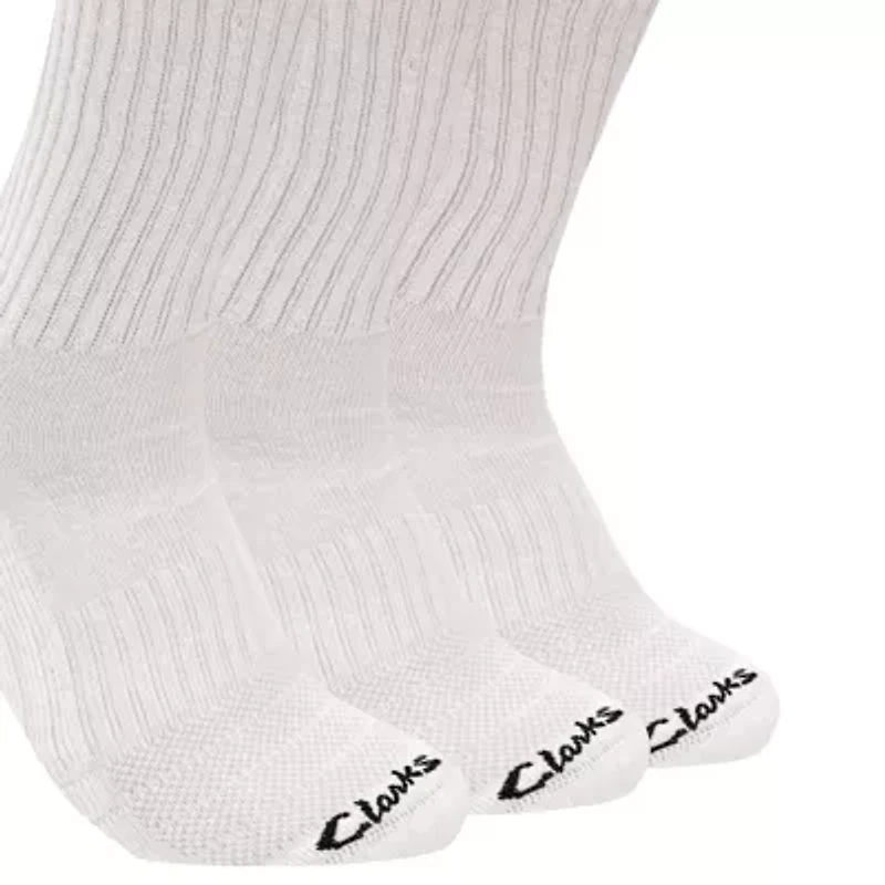 Clarks Mens 6 Pair Crew Socks