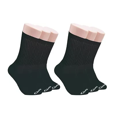 Clarks Mens 6 Pair Crew Socks
