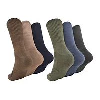 Clarks Mens 6 Pair Crew Socks