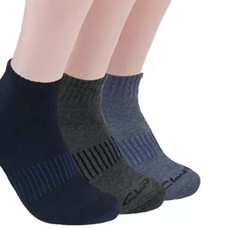 Clarks Mens 6 Pair Low Cut Socks