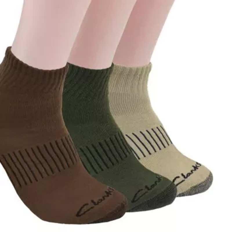 Clarks Mens 6 Pair Low Cut Socks