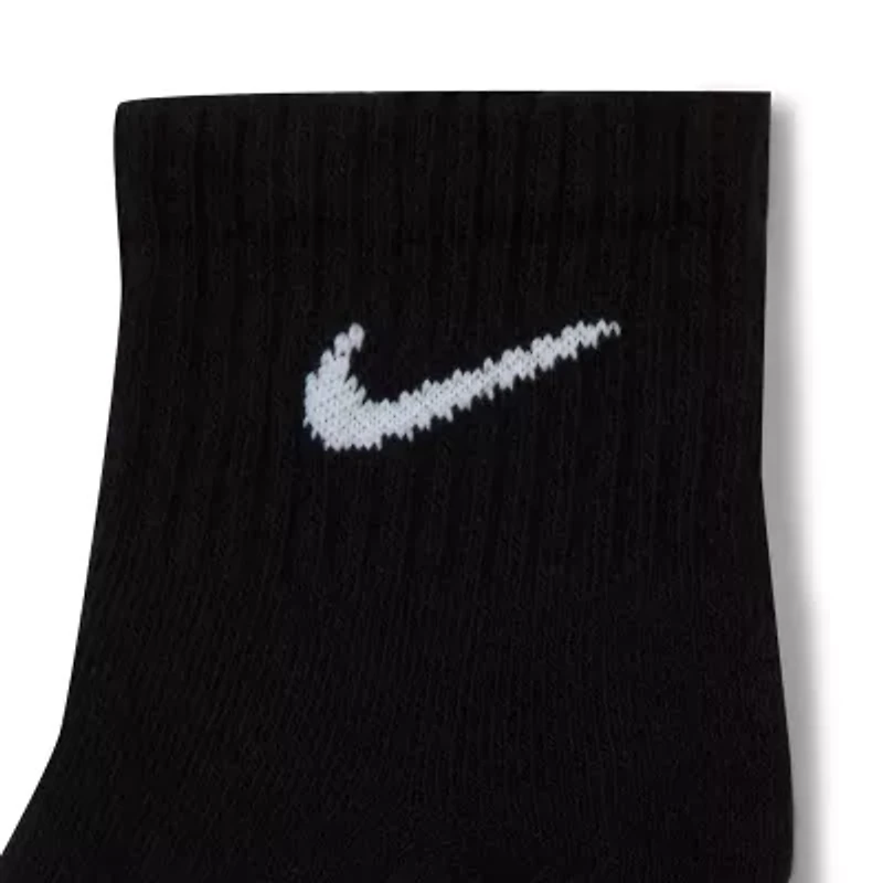 Nike Everyday Cushioned Unisex Adult Multi-Pack 3 Pair Quarter Ankle Socks