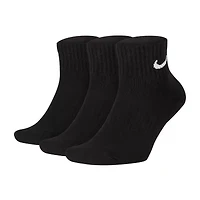 Nike Everyday Cushioned Unisex Adult Multi-Pack 3 Pair Quarter Ankle Socks