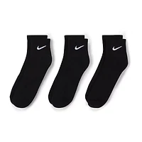 Nike Everyday Cushioned Unisex Adult Multi-Pack 3 Pair Quarter Ankle Socks