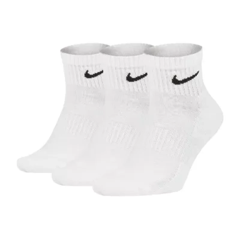 Nike Everyday Cushioned Unisex Adult Multi-Pack Pair Quarter Ankle Socks