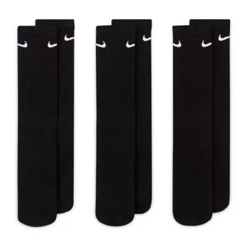 Nike Everyday Cushioned Unisex Adult 3 Pair Crew Socks