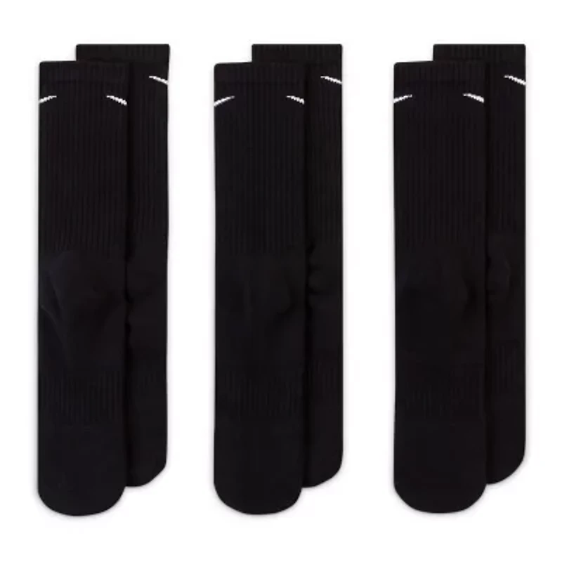 Nike Everyday Cushioned Unisex Adult 3 Pair Crew Socks
