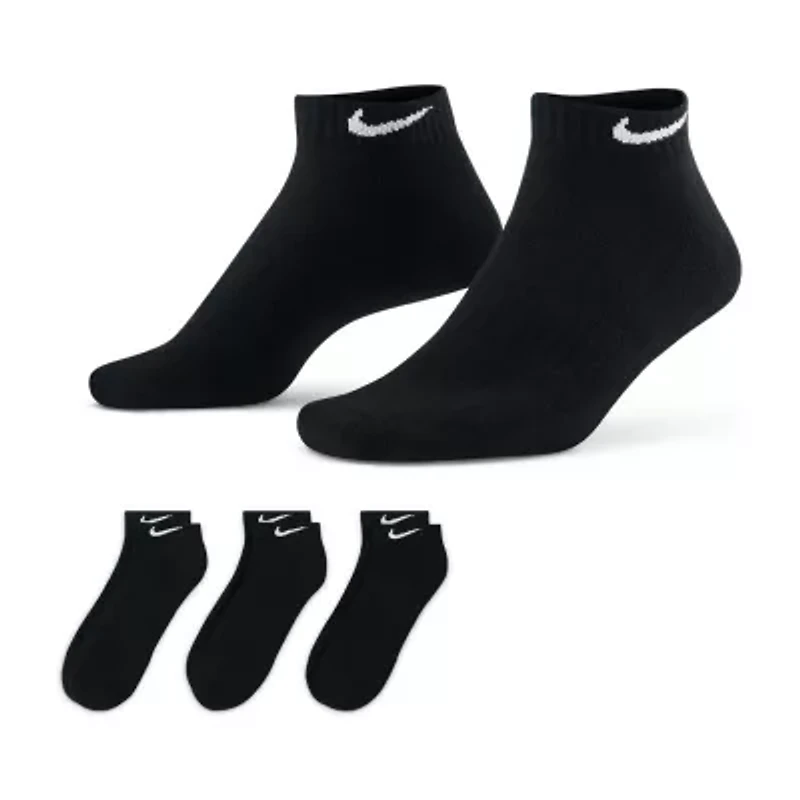 Nike Everyday Cushioned Unisex Adult Multi-Pack 3 Pair Low Cut Socks