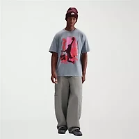Nike Mens Crew Neck Short Sleeve Regular Fit Graphic T-Shirt