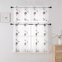 Runyan 3-pc. Rod Pocket Window Tier