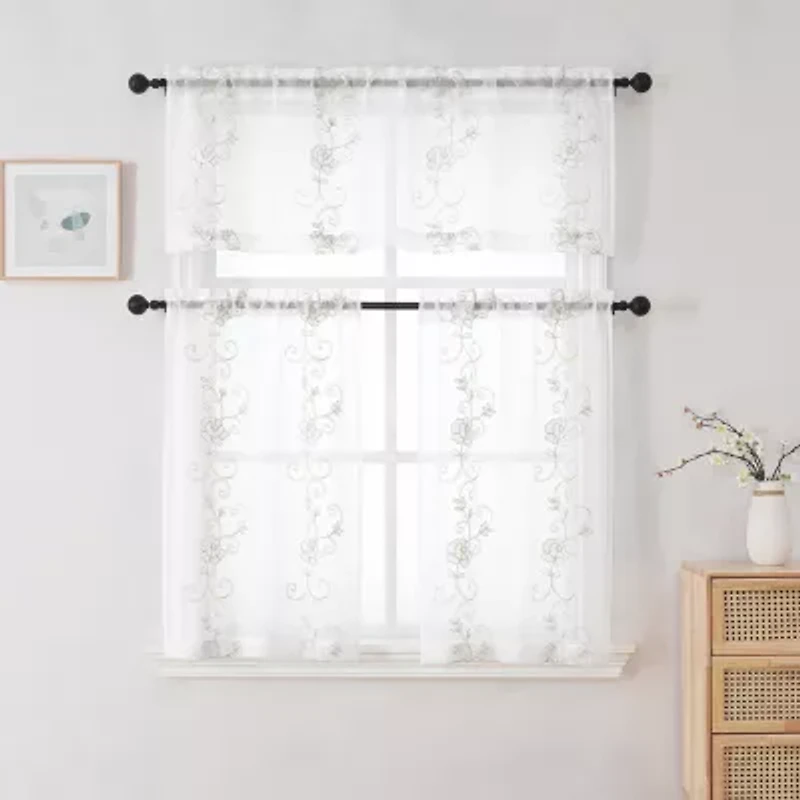 Runyan 3-pc. Rod Pocket Window Tier
