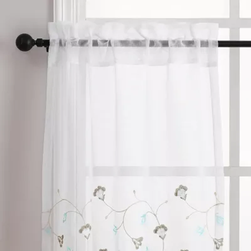 Regal Home Daisy 3-pc. Rod Pocket Window Tier