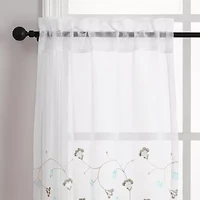 Regal Home Daisy 3-pc. Rod Pocket Window Tier