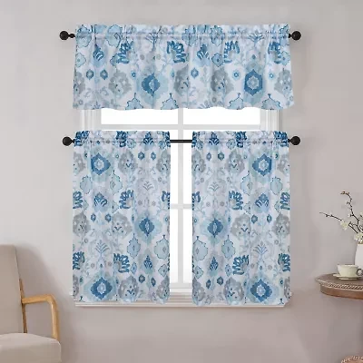 Aerin 3-pc. Rod Pocket Window Tier