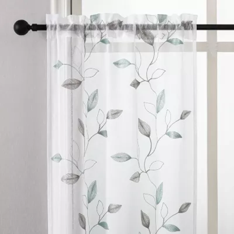 Regal Home Cedar 3-pc. Rod Pocket Window Tier