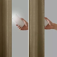 Madison Park Natalie Tab Top 100% Blackout Single Curtain Panel