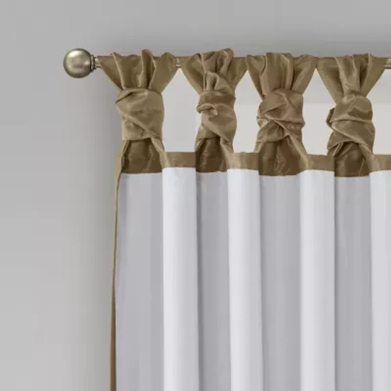Madison Park Natalie Tab Top 100% Blackout Single Curtain Panel