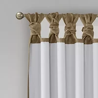 Madison Park Natalie Tab Top 100% Blackout Single Curtain Panel