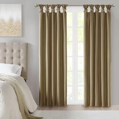 Madison Park Natalie Tab Top 100% Blackout Single Curtain Panel