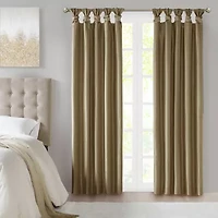 Madison Park Natalie Tab Top 100% Blackout Single Curtain Panel