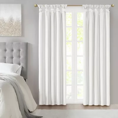Madison Park Natalie Tab Top 100% Blackout Single Curtain Panel