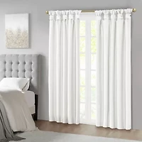 Madison Park Natalie Tab Top 100% Blackout Single Curtain Panel