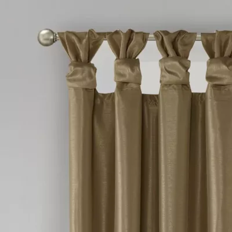 Madison Park Natalie Tab Top 100% Blackout Single Curtain Panel