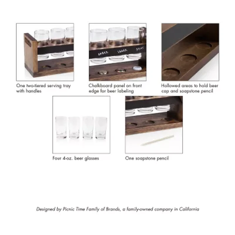 Picnic Time 6-pc. Beer Tasting Glasses Set