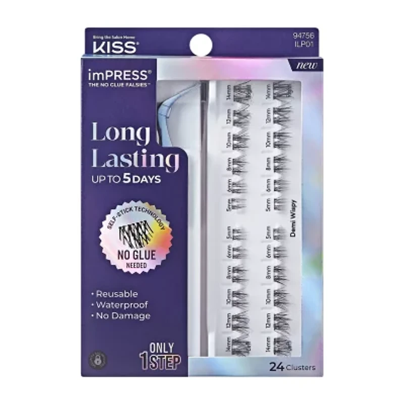 Kiss Lashes Impress Long Lasting Demi Wispy