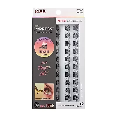 Kiss Lashes Impress Falsies Natural 30 Clusters