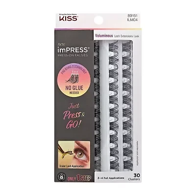 Kiss Lashes Impress Falsies Voluminous 30 Clusters