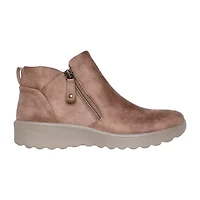 Skechers Womens Lovely Vibe Fall Bloom Flat Heel Booties