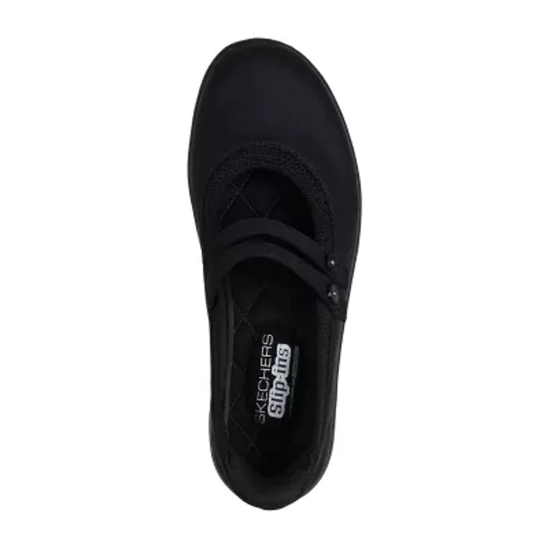 Skechers Hands Free Slip-Ins On The Go Flex Radiant Womens Round Closed Toe Mary Jane Shoes