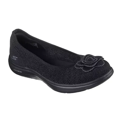 Skechers On The Go Flex Radiant Flora Womens Round Closed Toe Ballet Flats