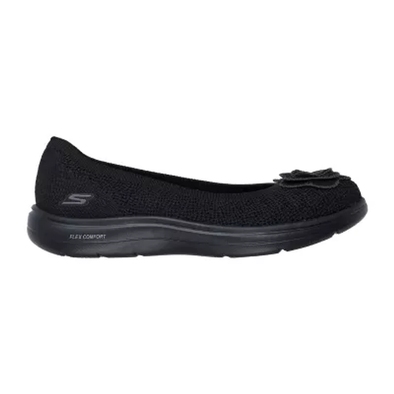 Skechers On The Go Flex Radiant Flora Womens Round Closed Toe Ballet Flats