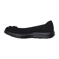Skechers On The Go Flex Radiant Flora Womens Round Closed Toe Ballet Flats