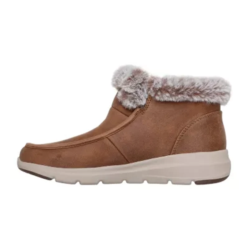 Skechers Hands Free Slip-Ins Womens Glacial Ultra Flat Heel Chukka Boots