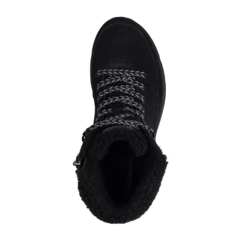 Skechers Womens Glacial Ultra Flat Heel Lace Up Boots