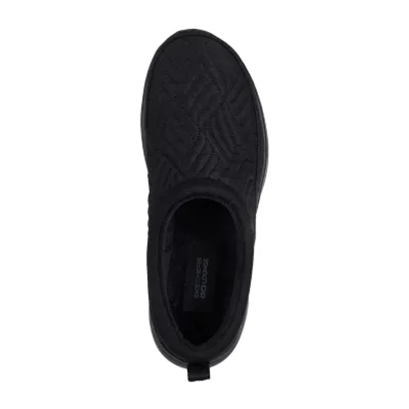 Skechers On The Go Encore Quilted Womens Memory Foam Clog Slippers