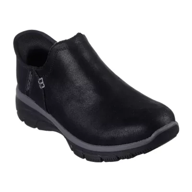 Skechers Hands Free Slip-Ins Womens Easy Going Modern Hour Flat Heel Booties Wide Width